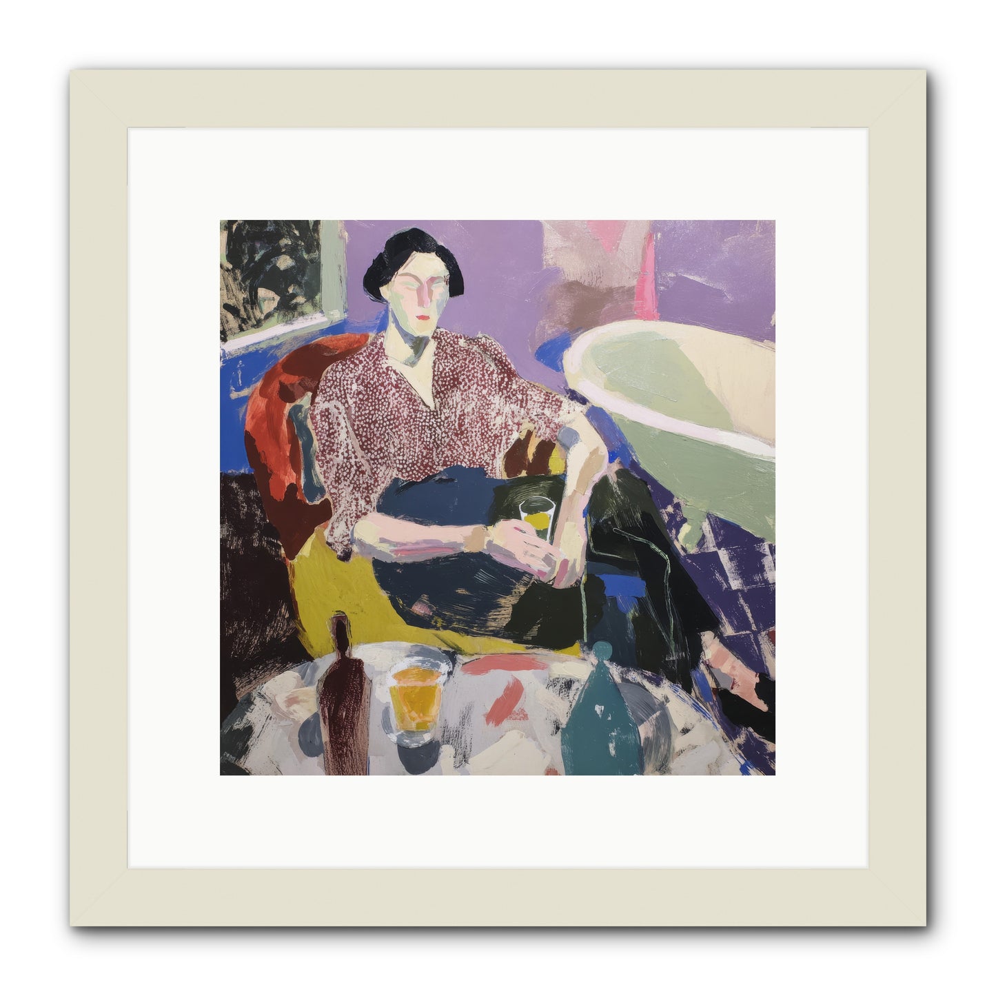 We All Belonged -- Framed Print - White 12x12