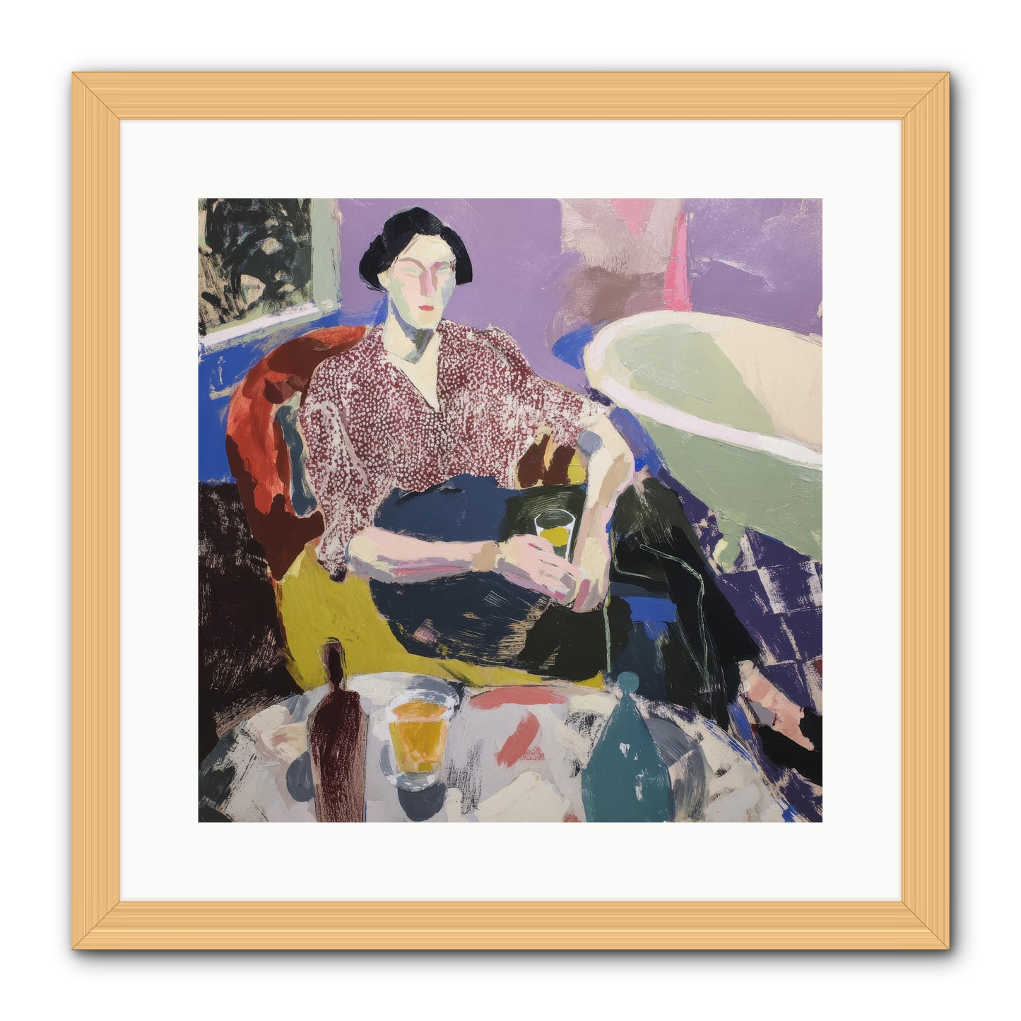 We All Belonged -- Framed Print - Natural 16x16