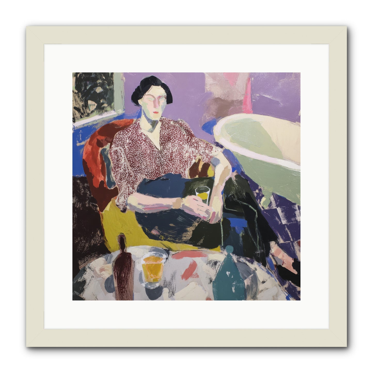 We All Belonged -- Framed Print - White 16x16