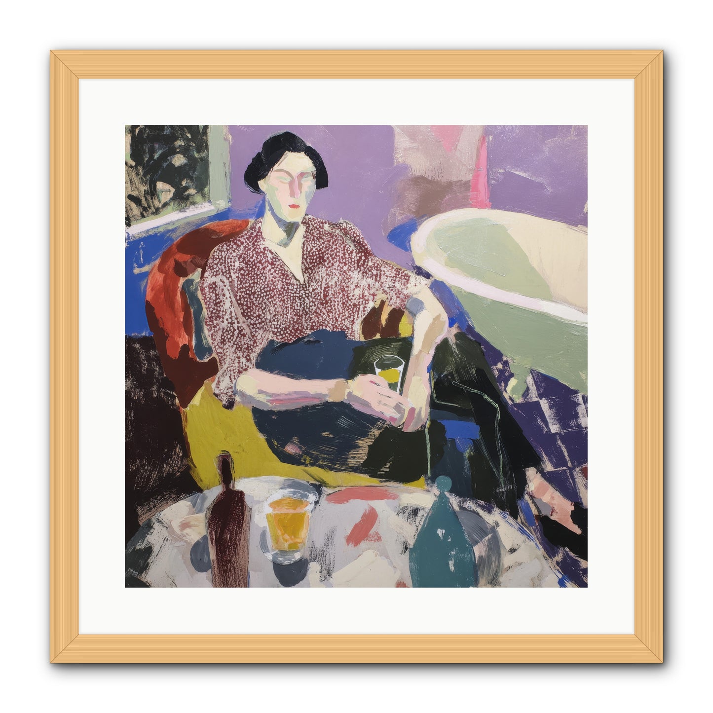 We All Belonged -- Framed Print - Natural 20x20