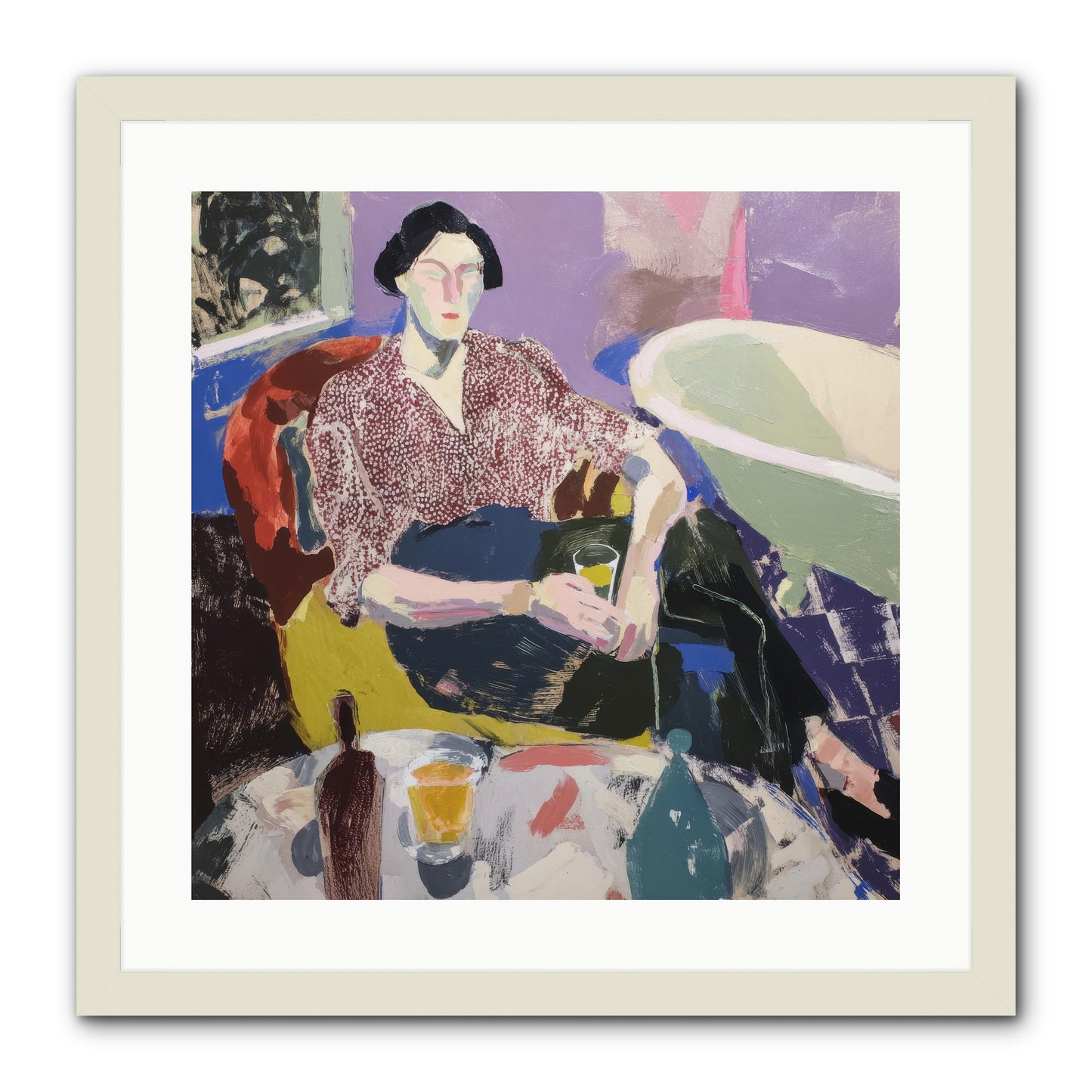 We All Belonged -- Framed Print - White 20x20