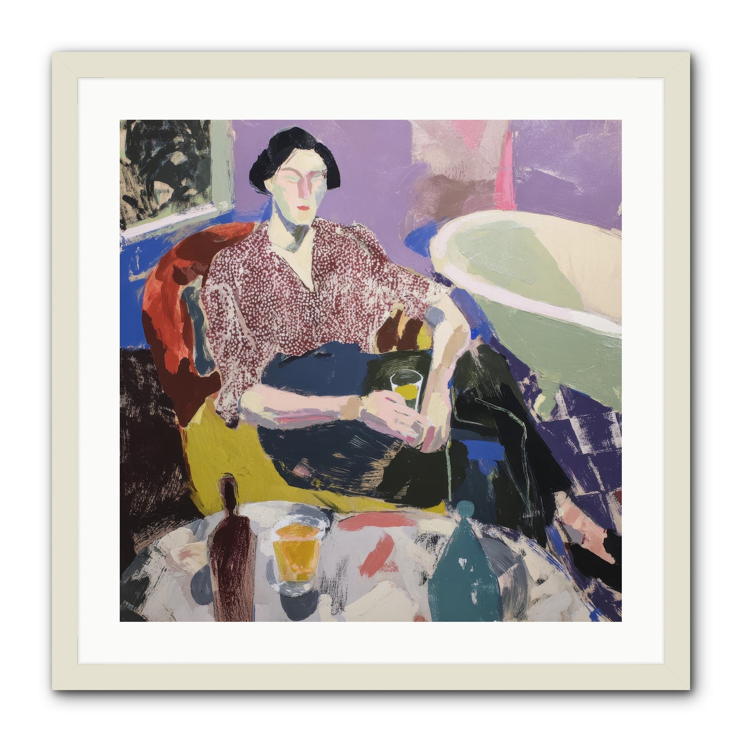 We All Belonged -- Framed Print - White 24x24