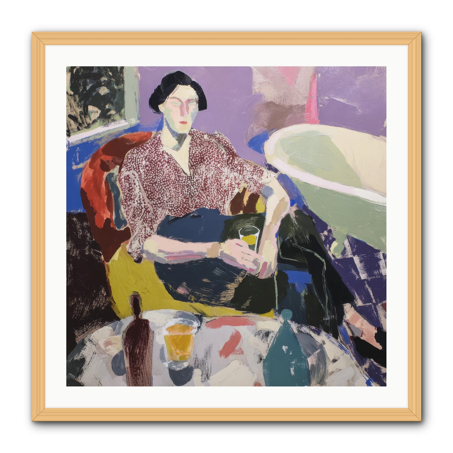 We All Belonged -- Framed Print - Natural 30x30