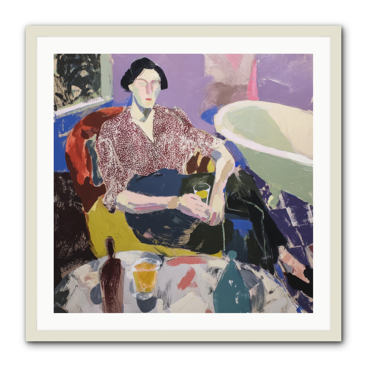 We All Belonged -- Framed Print - White 30x30