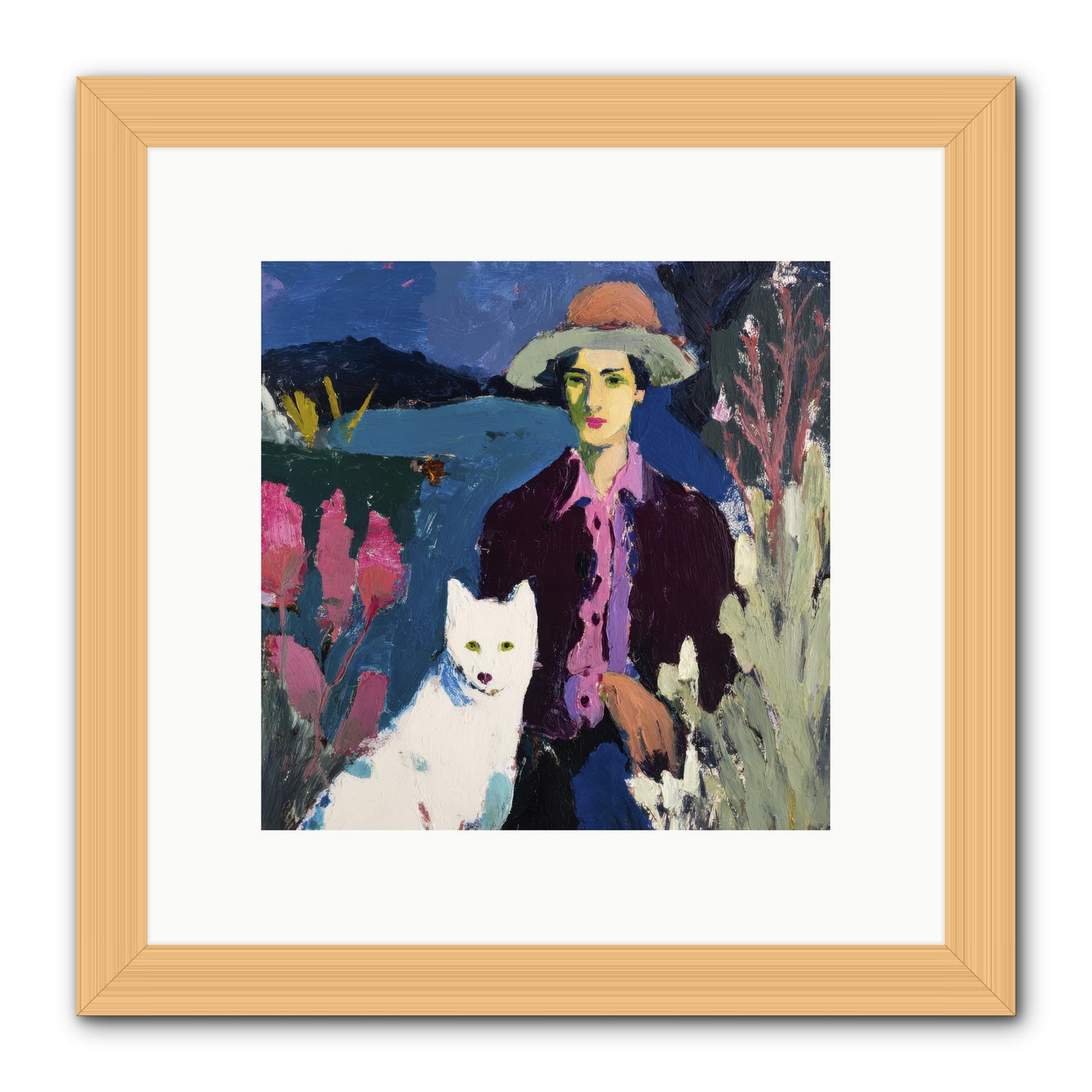 We Discovered Everything -- Framed Print - Natural 10x10