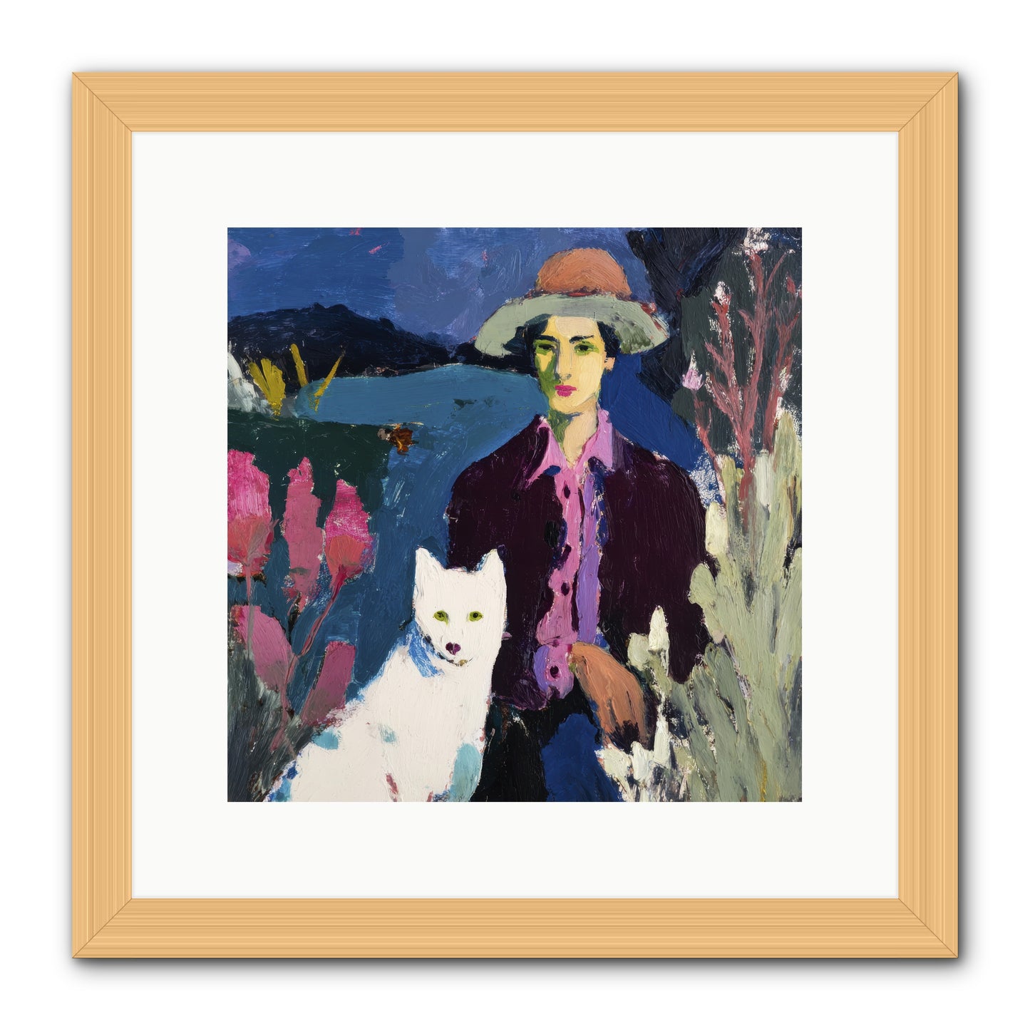 We Discovered Everything -- Framed Print - Natural 12x12