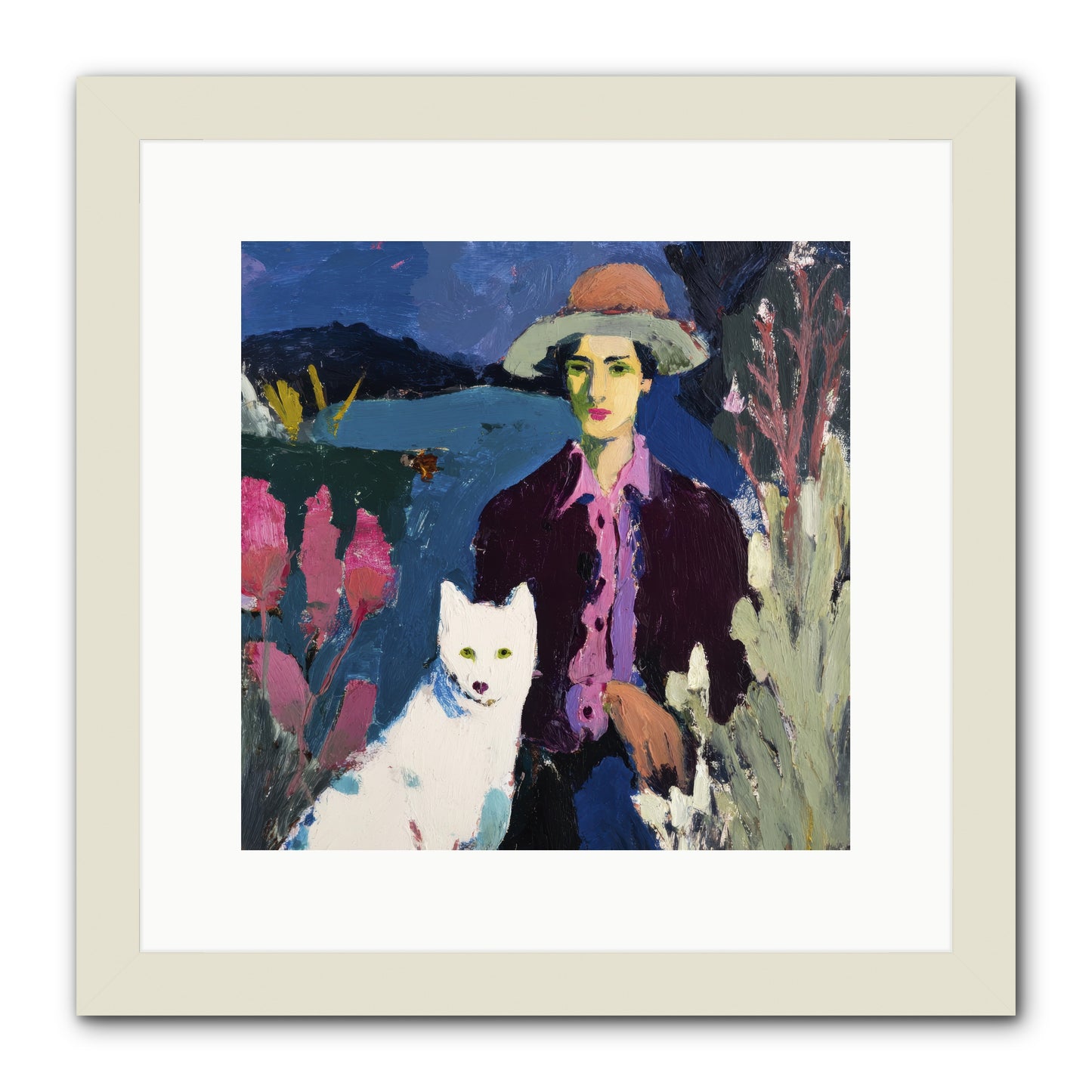 We Discovered Everything -- Framed Print - White 12x12