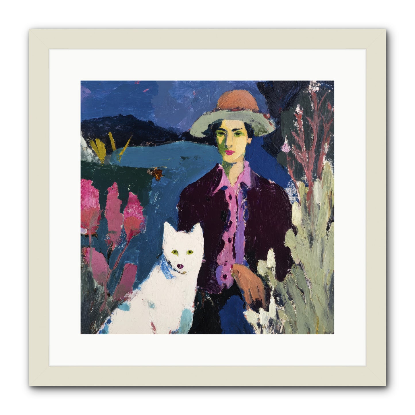 We Discovered Everything -- Framed Print - White 16x16