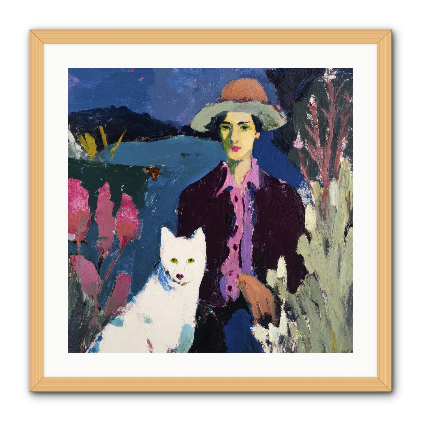 We Discovered Everything -- Framed Print - Natural 24x24