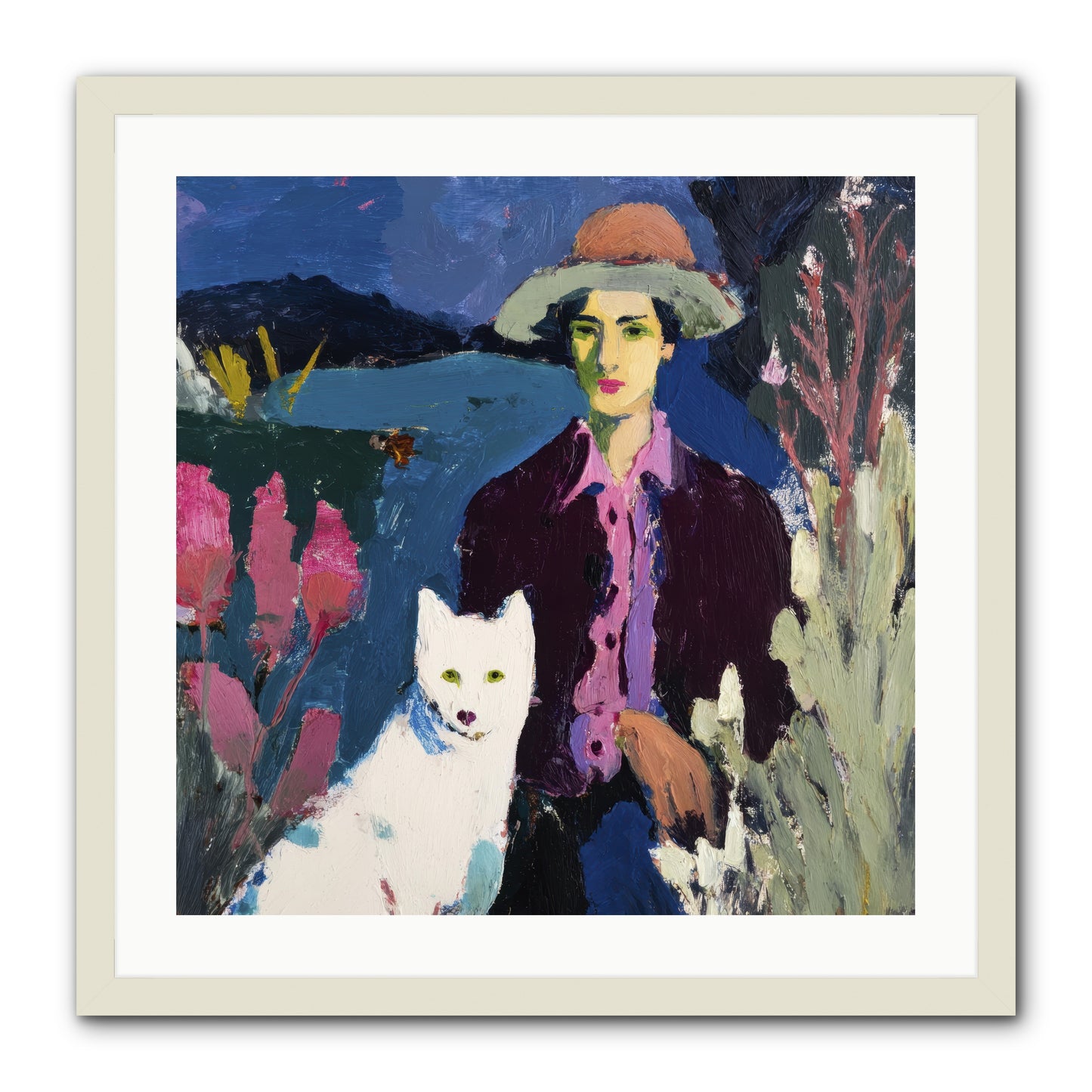We Discovered Everything -- Framed Print - White 24x24