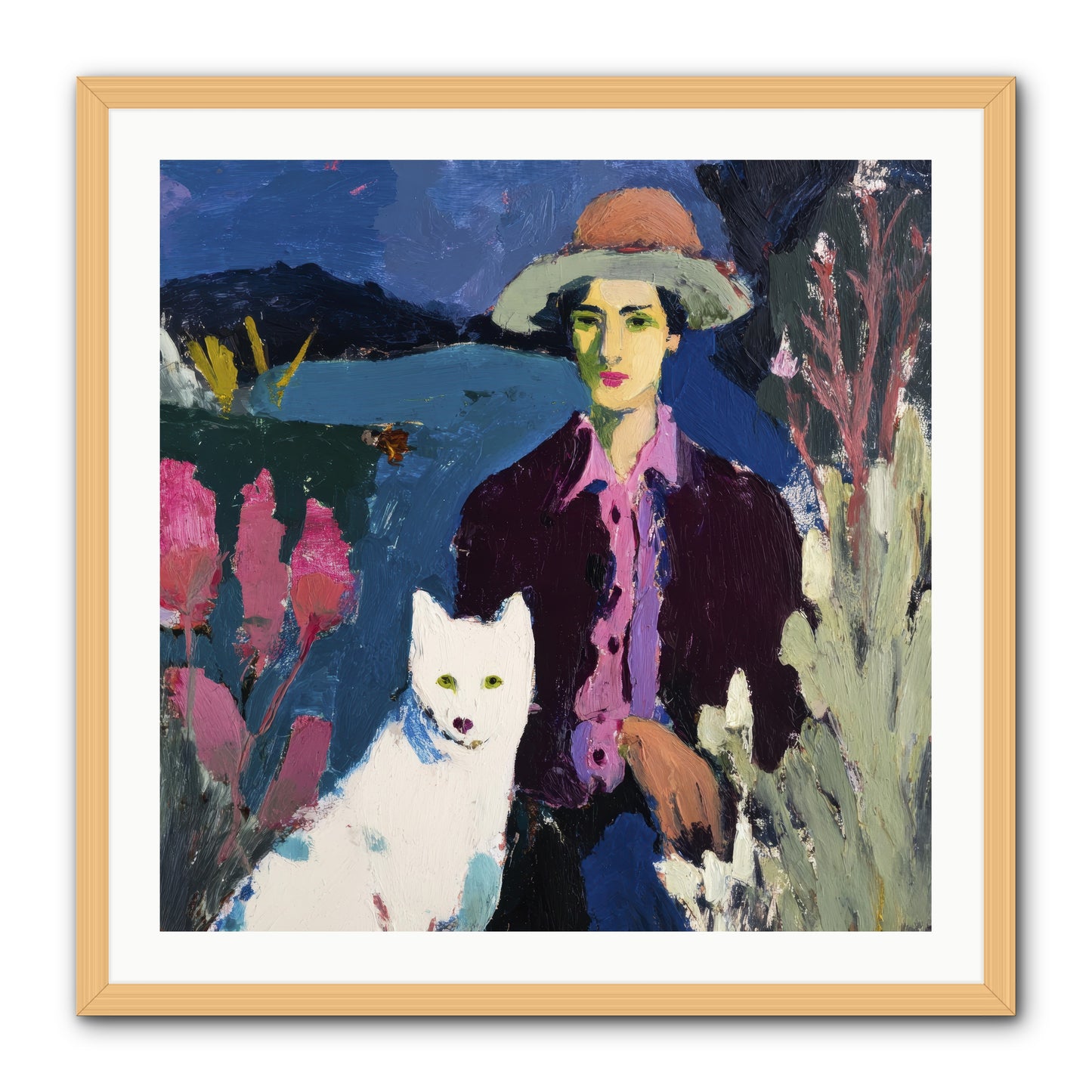 We Discovered Everything -- Framed Print - Natural 30x30