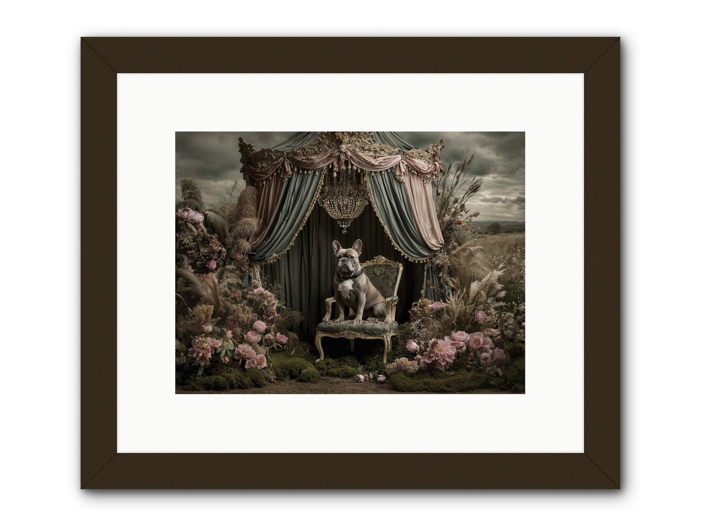We Fell Into Bloom -- Framed Print - Black 12x9