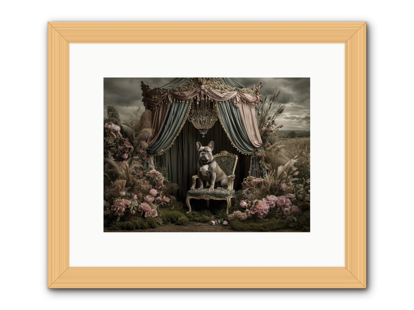We Fell Into Bloom -- Framed Print - Natural 12x9