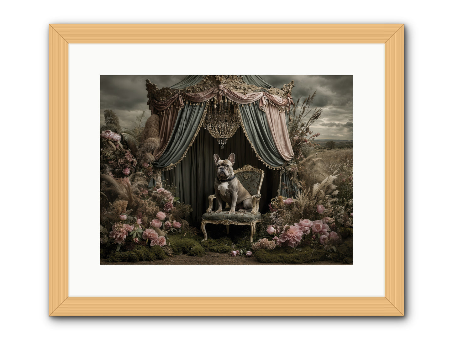 We Fell Into Bloom -- Framed Print - Natural 16x12
