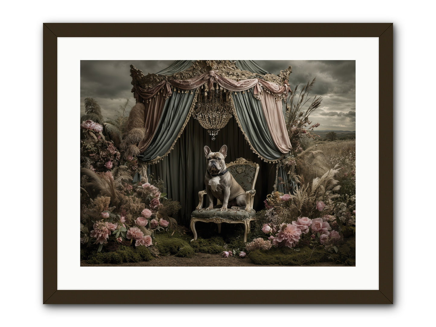We Fell Into Bloom -- Framed Print - Black 24x18