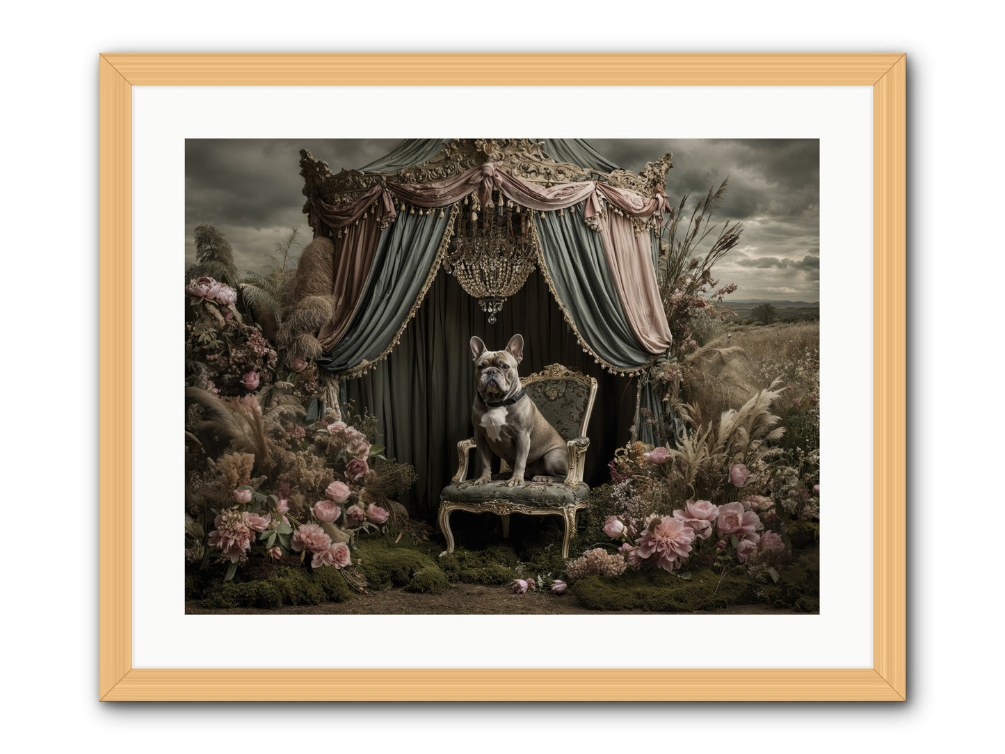 We Fell Into Bloom -- Framed Print - Natural 24x18