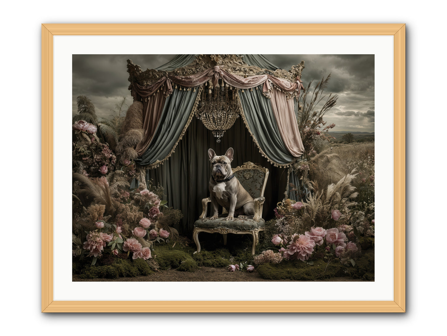 We Fell Into Bloom -- Framed Print - Natural 32x24