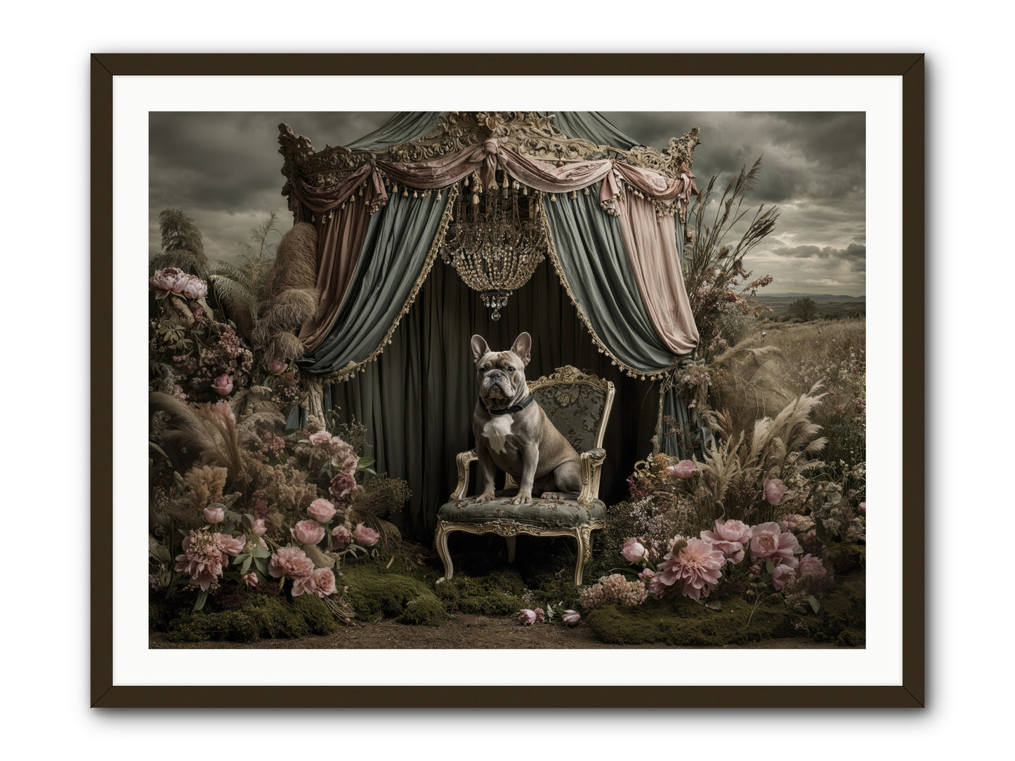 We Fell Into Bloom -- Framed Print - Black 40x30