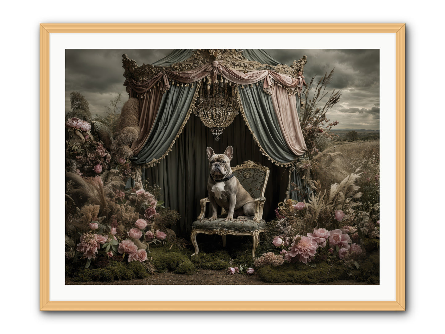 We Fell Into Bloom -- Framed Print - Natural 40x30