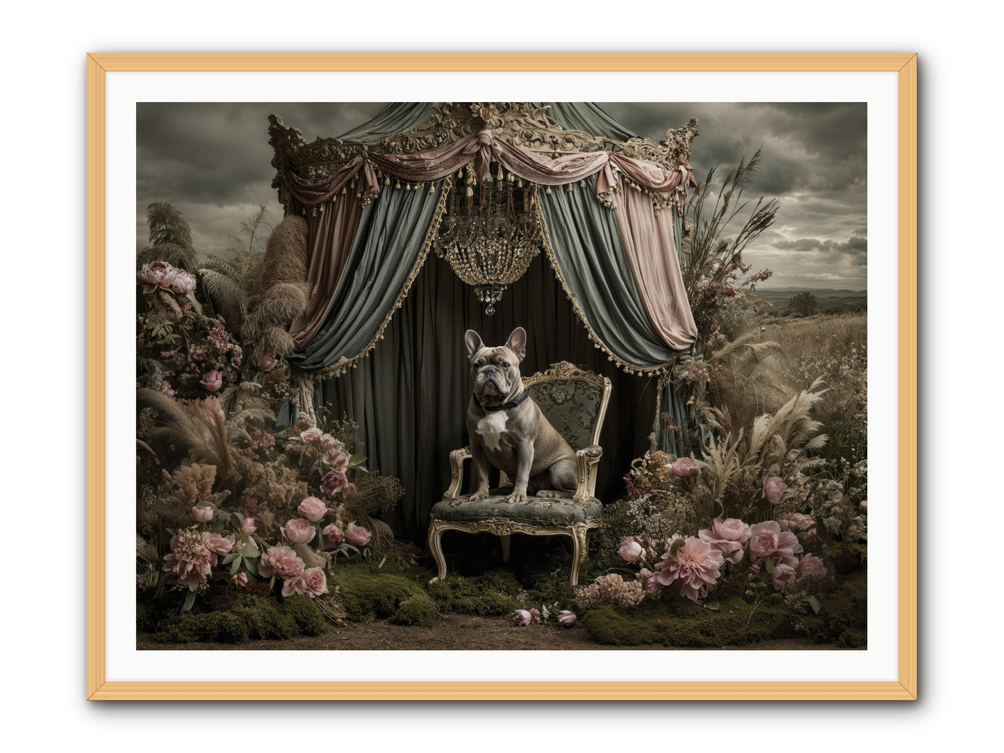 We Fell Into Bloom -- Framed Print - Natural 48x36