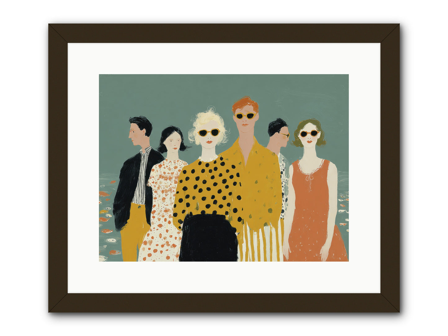 We Forgot to Swim -- Framed Print - Black 16x12