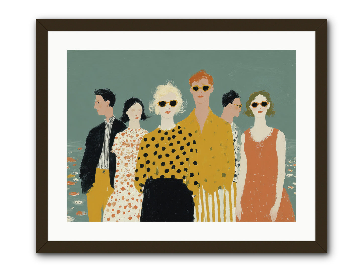 We Forgot to Swim -- Framed Print - Black 24x18