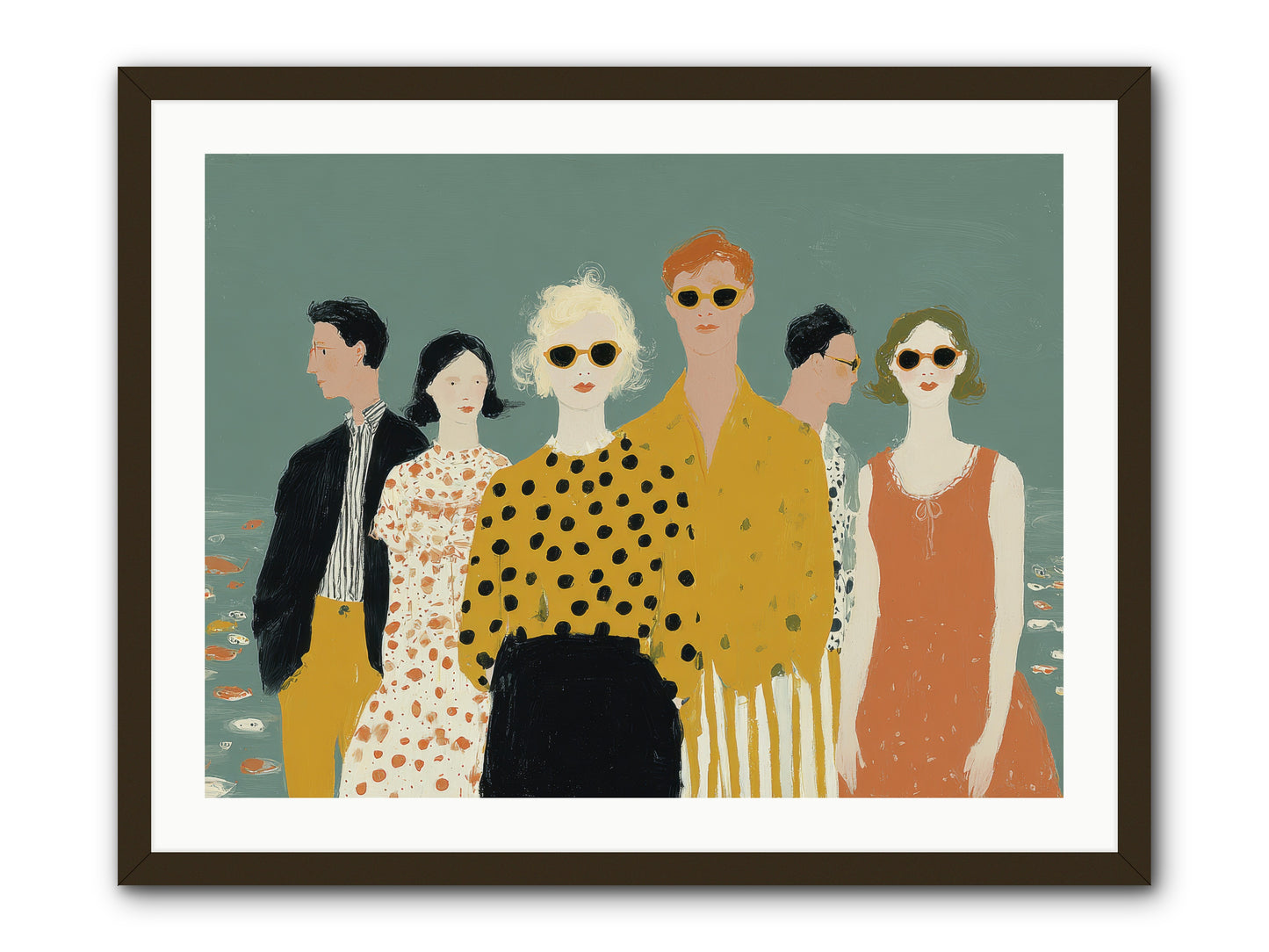 We Forgot to Swim -- Framed Print - Black 32x24