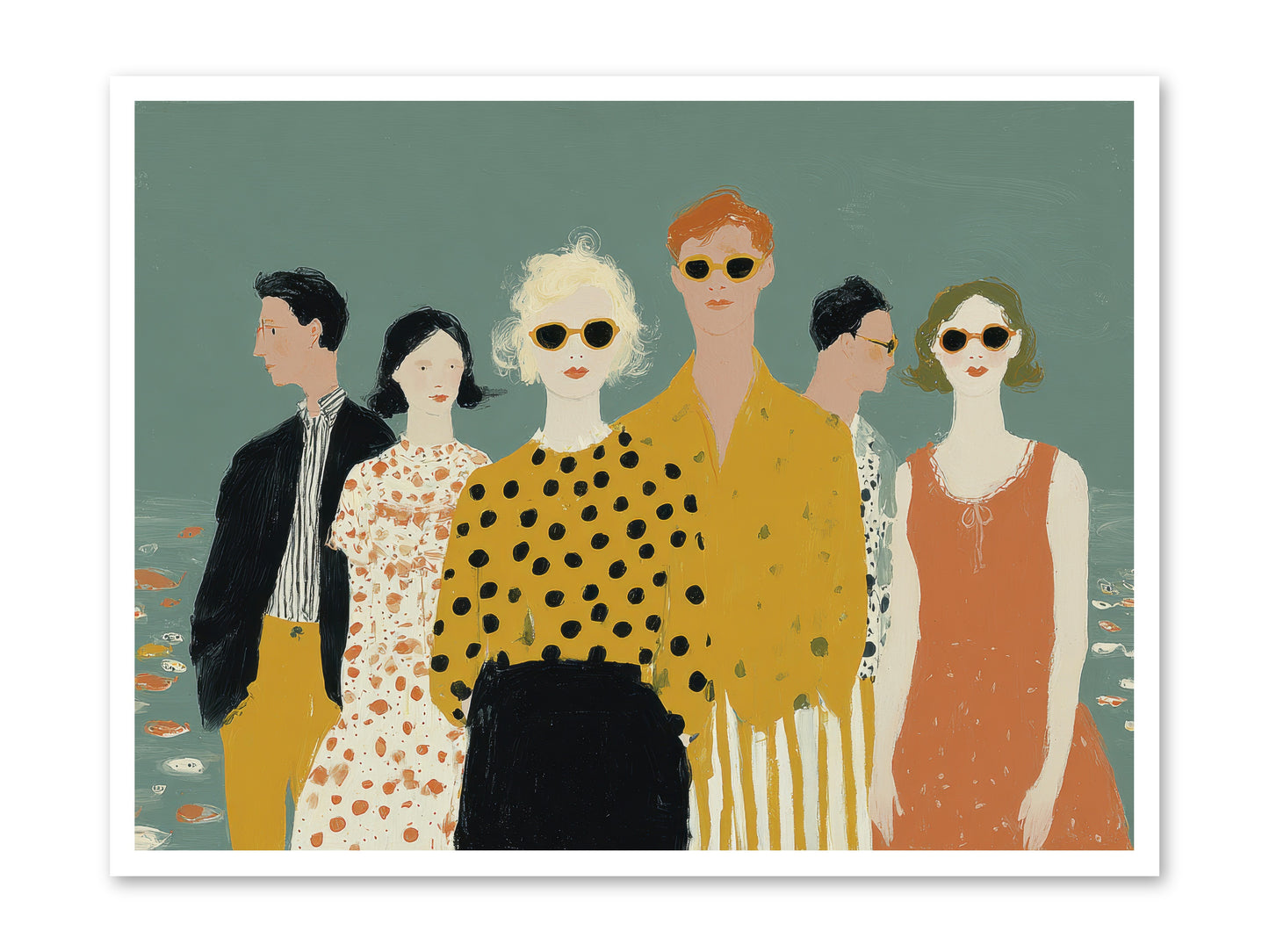 We Forgot to Swim -- Loose Canvas Print 40x30