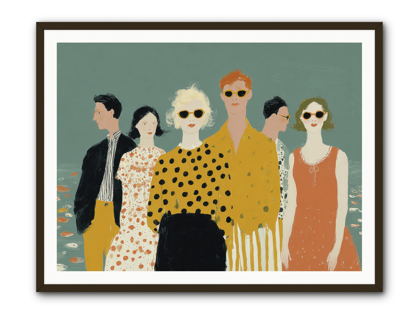 We Forgot to Swim -- Framed Print - Black 48x36