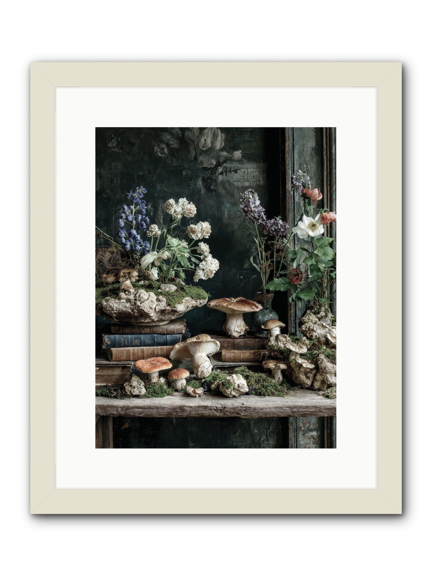 We were swans -- Framed Print - White 12x16