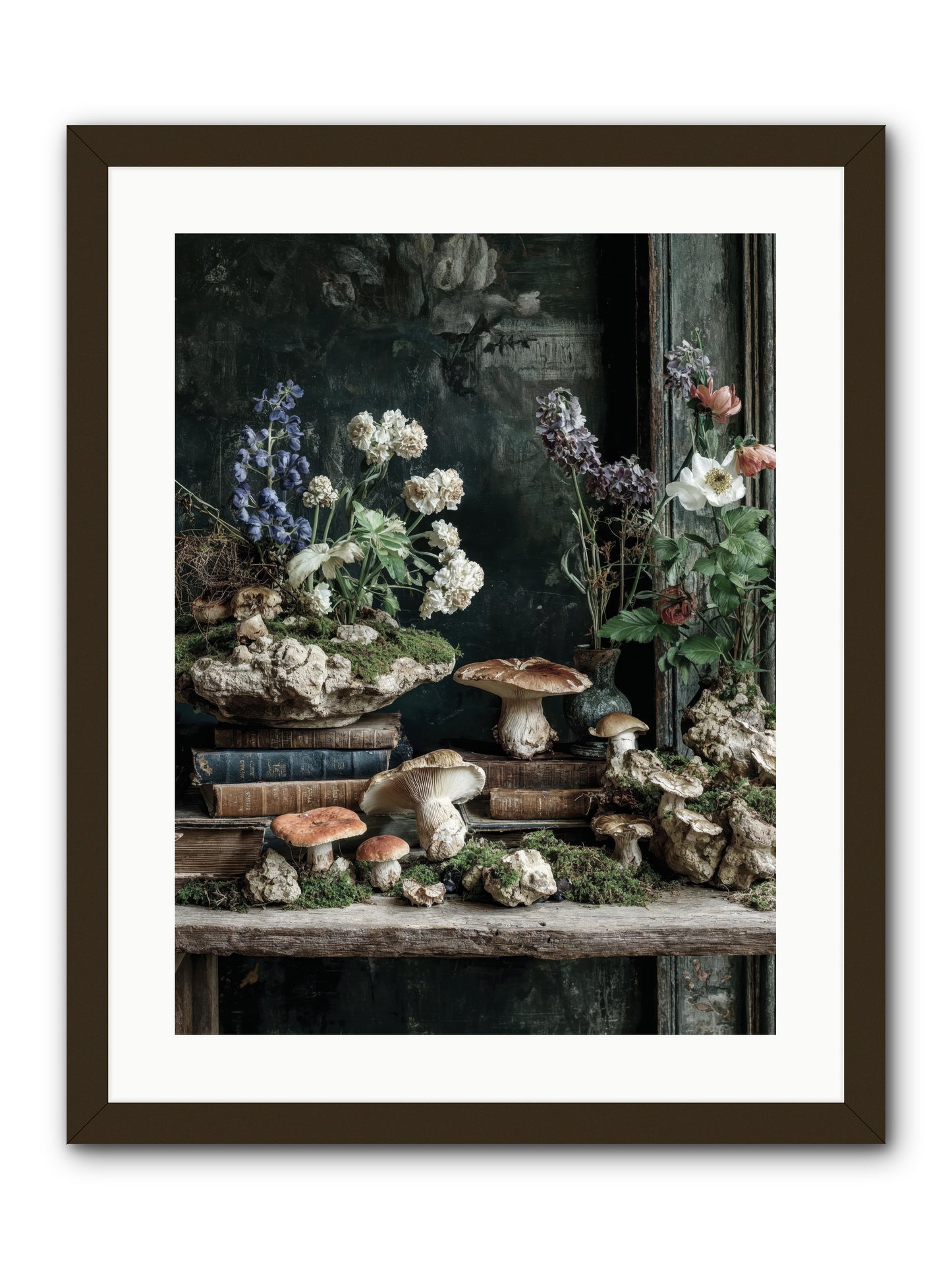 We were swans -- Framed Print - Black 18x24