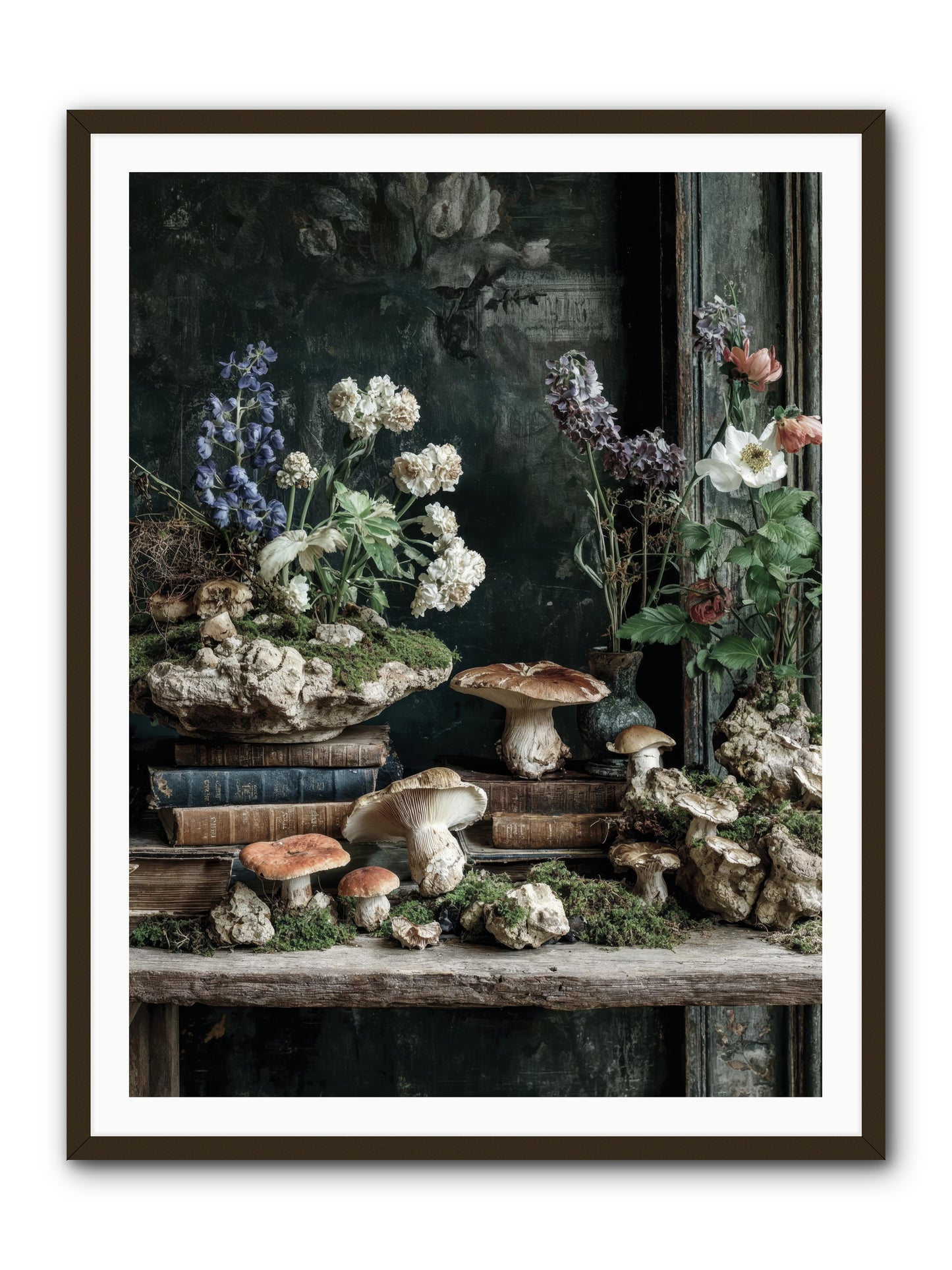 We were swans -- Framed Print - Black 36x48