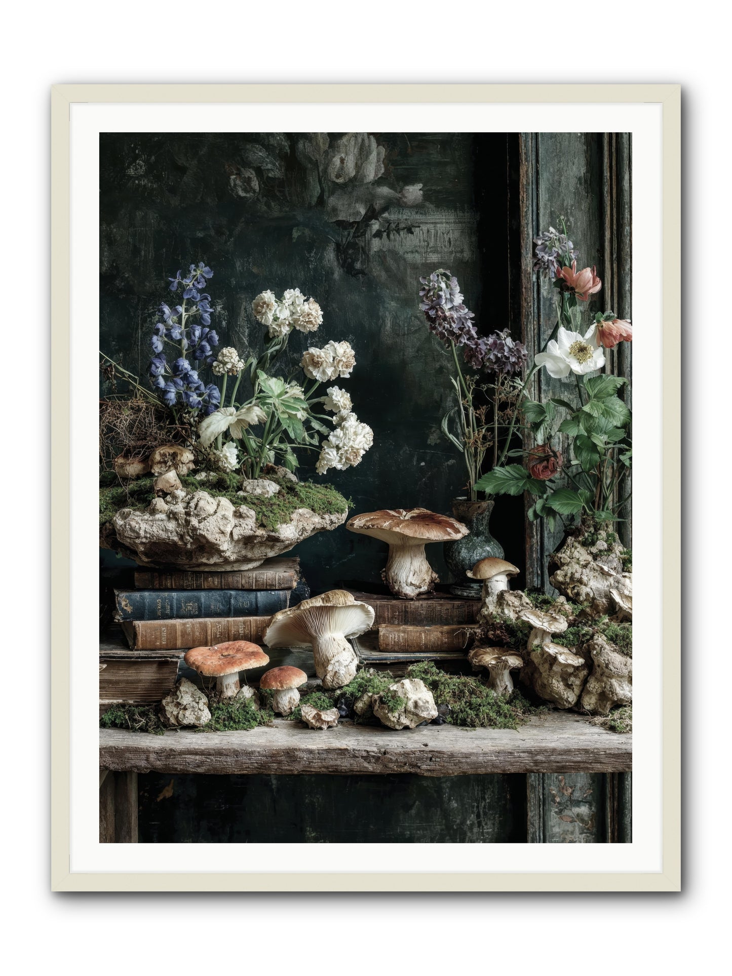 We were swans -- Framed Print - White 36x48