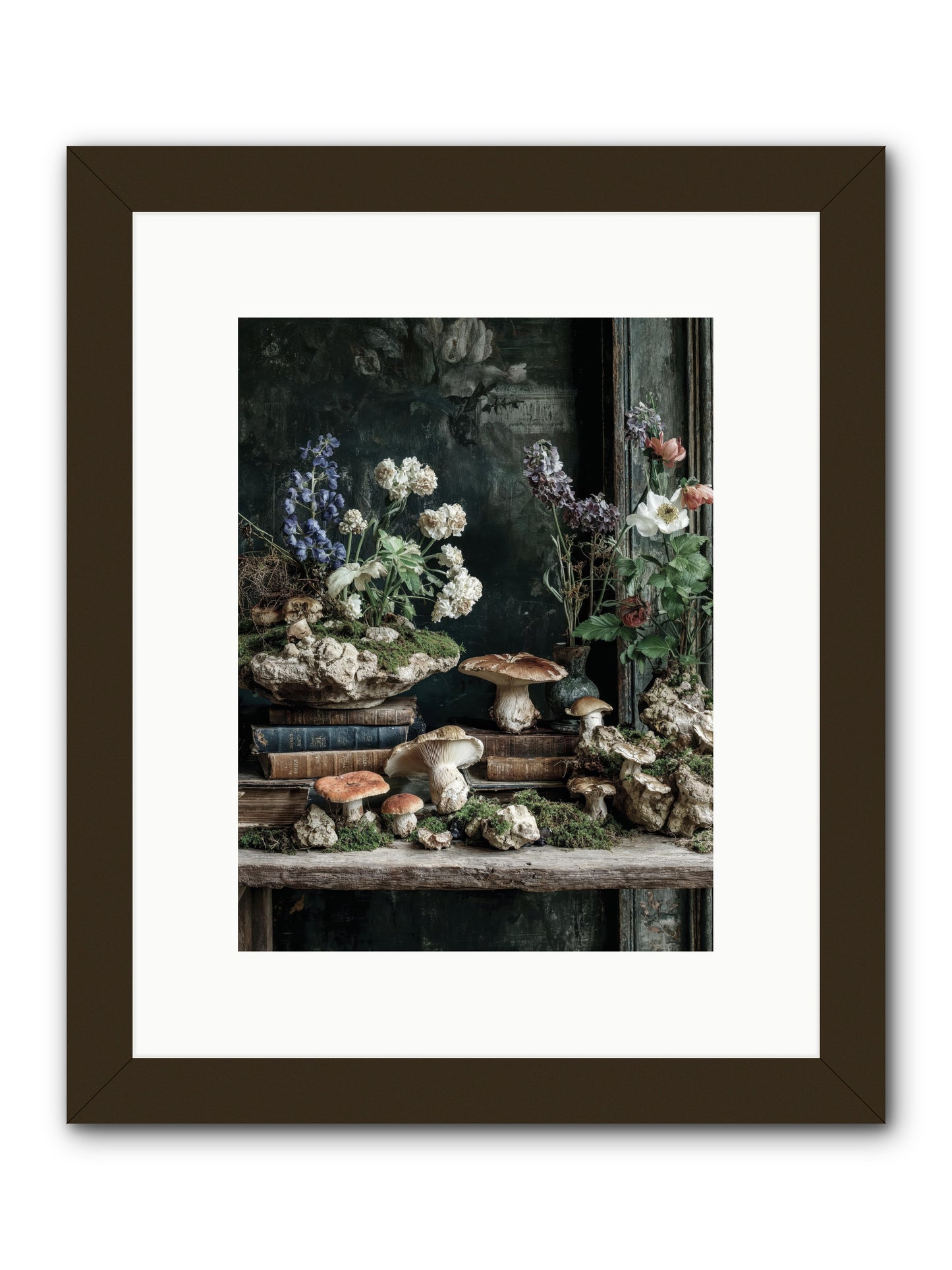 We were swans -- Framed Print - Black 9x12