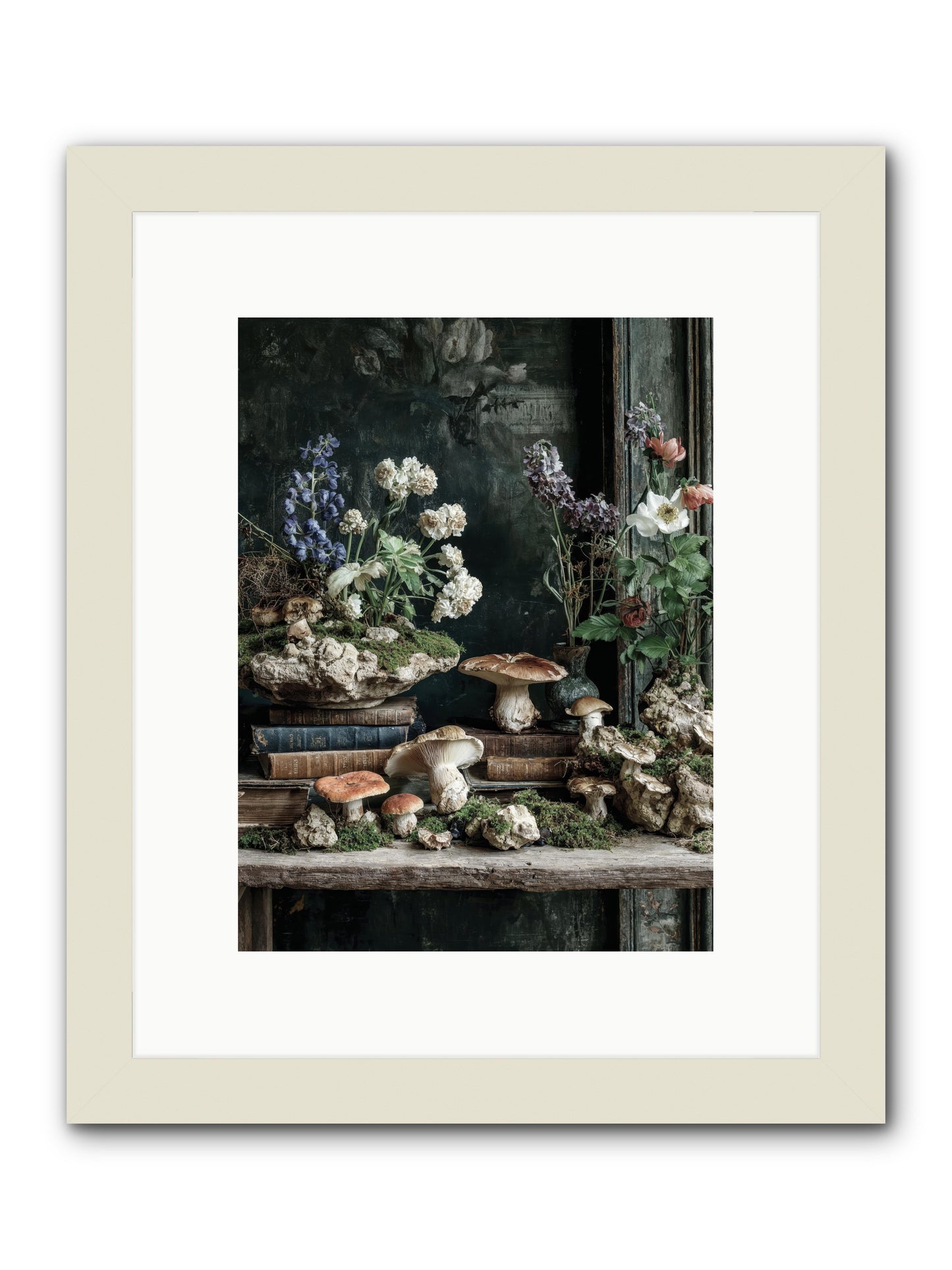 We were swans -- Framed Print - White 9x12