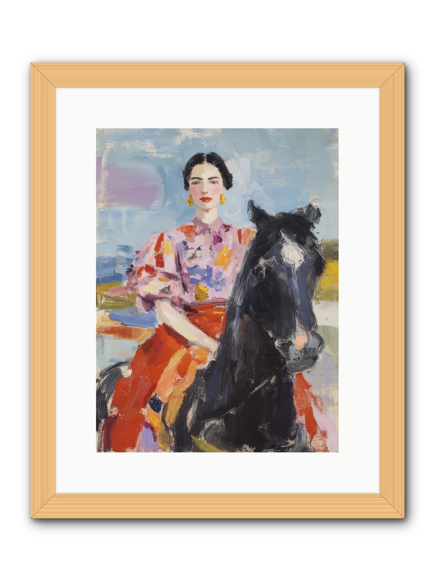 Wednesday's Sweet Escape -- Framed Print - Natural 12x16
