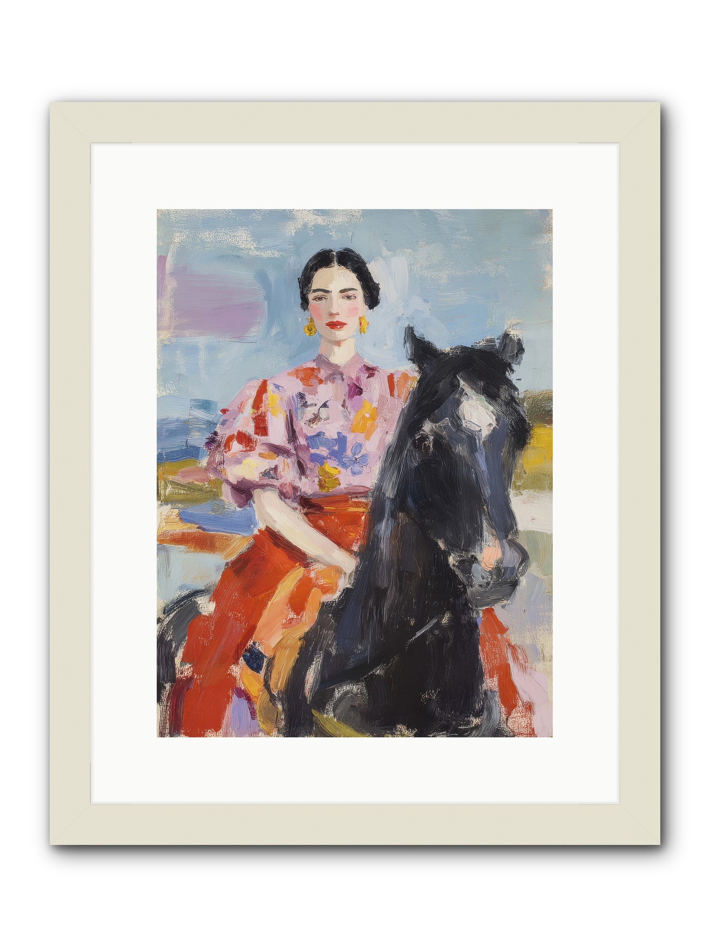 Wednesday's Sweet Escape -- Framed Print - White 12x16