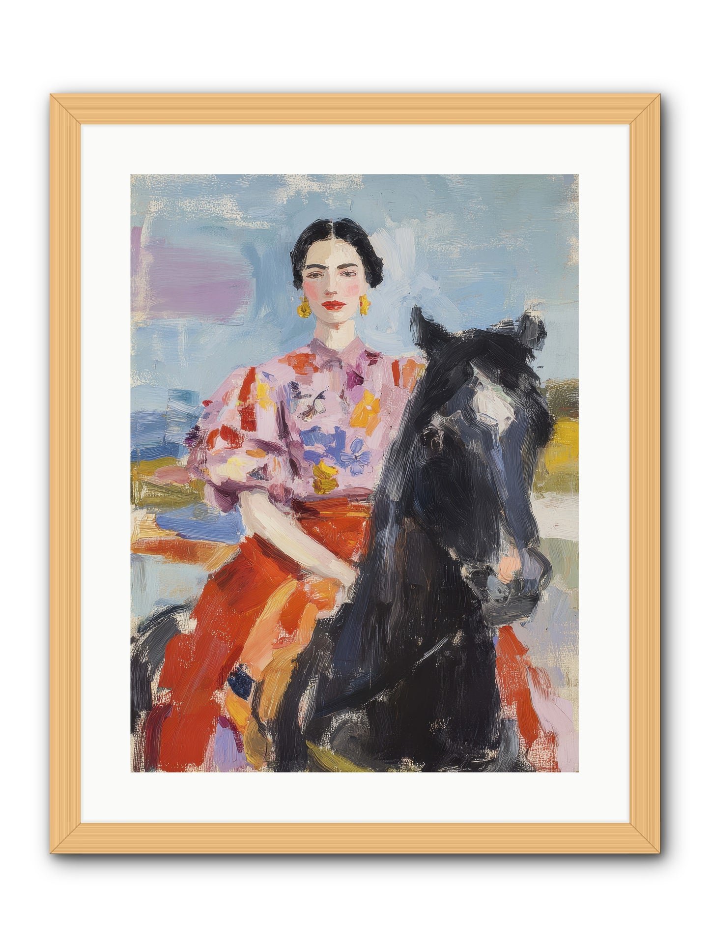 Wednesday's Sweet Escape -- Framed Print - Natural 18x24