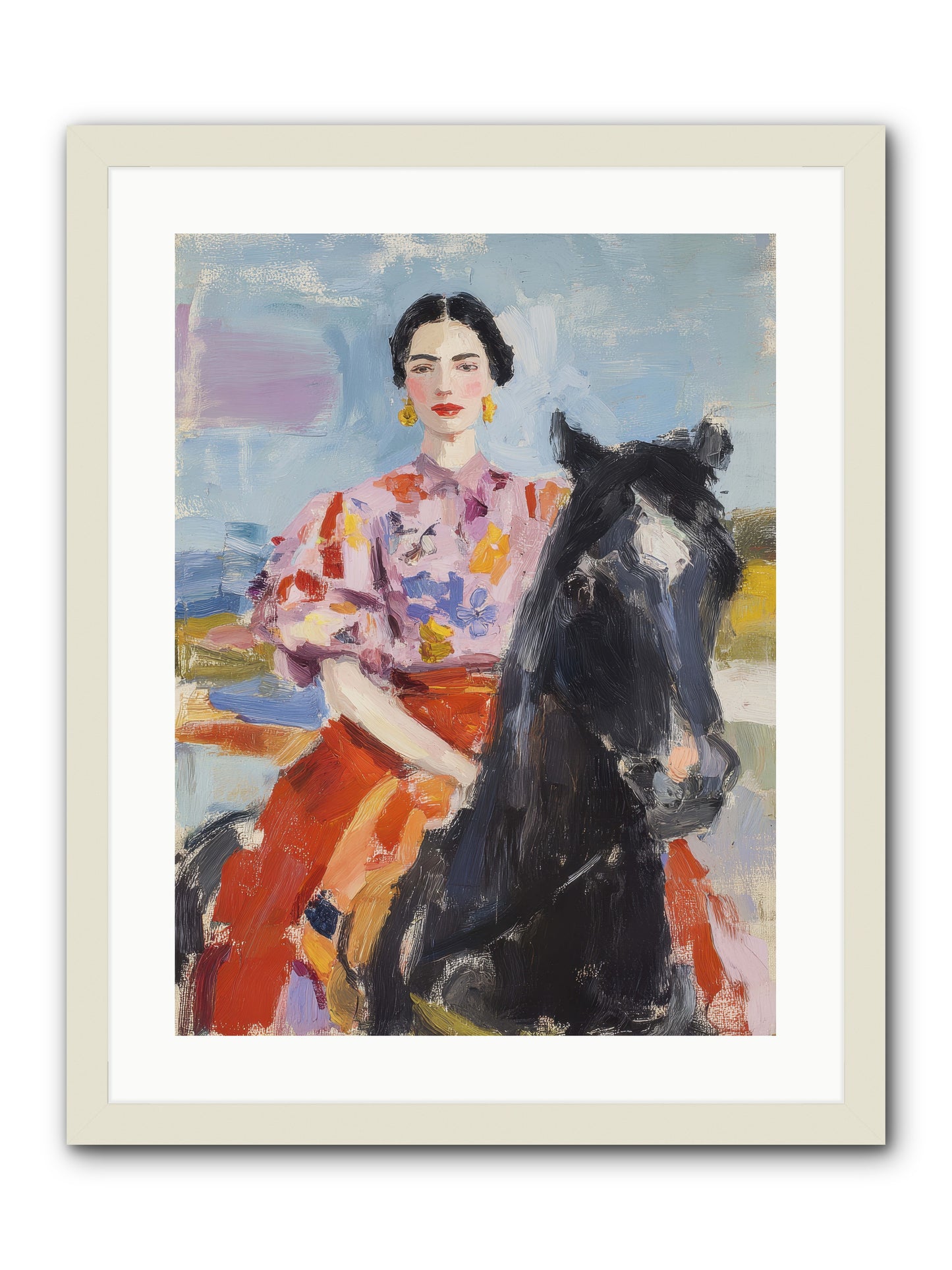 Wednesday's Sweet Escape -- Framed Print - White 18x24