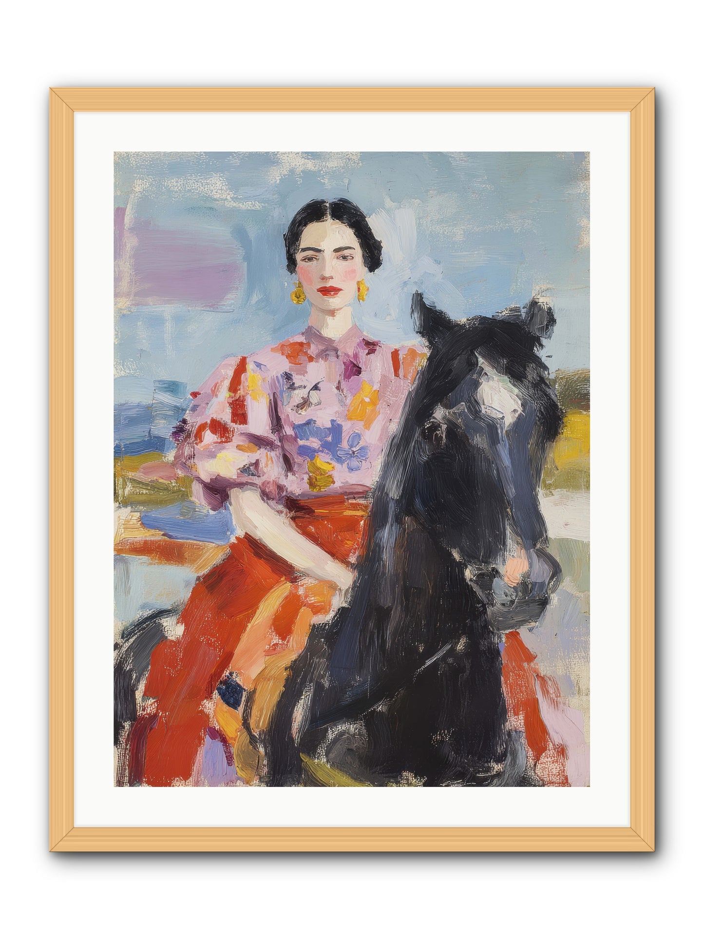 Wednesday's Sweet Escape -- Framed Print - Natural 24x32