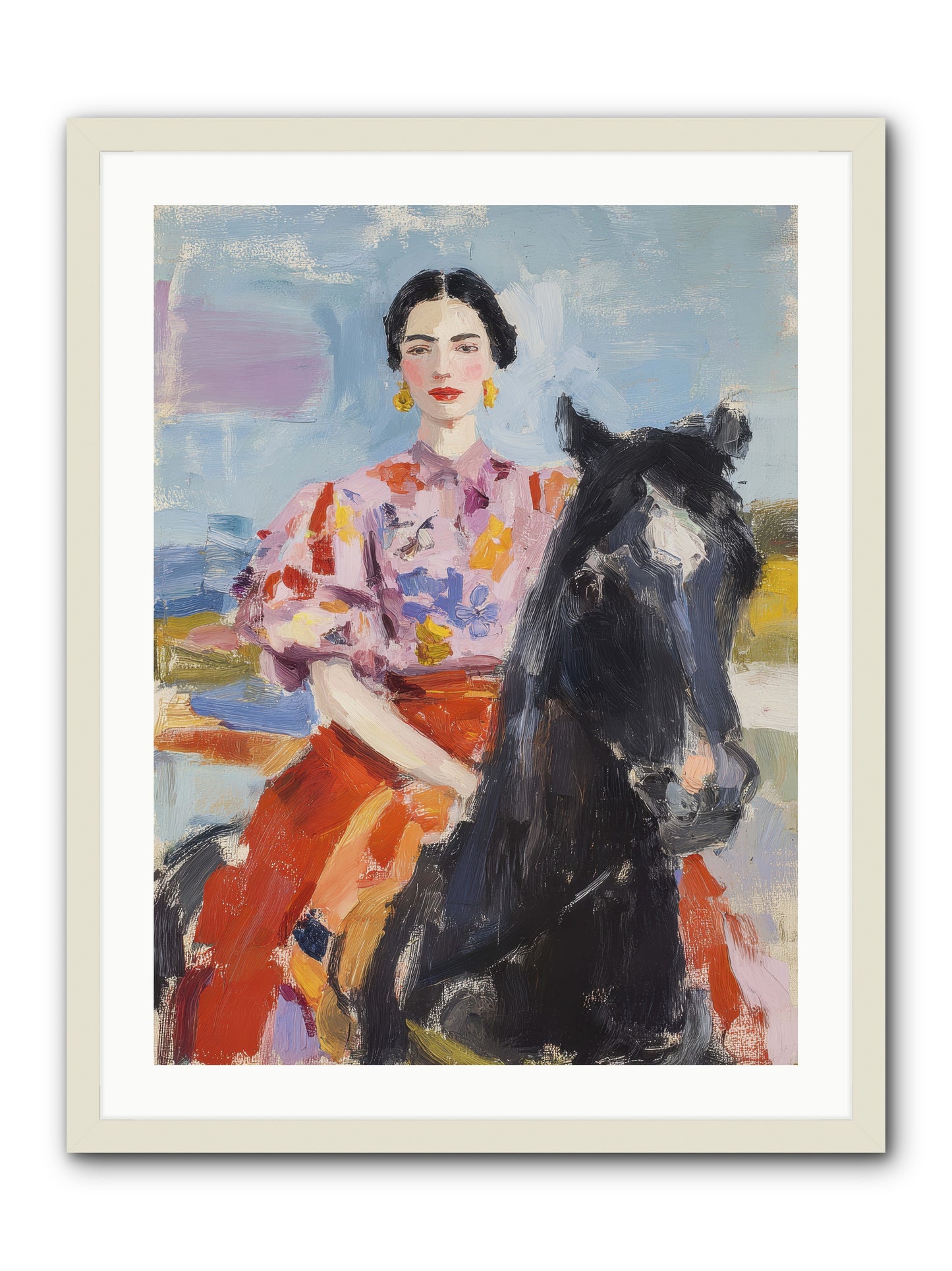 Wednesday's Sweet Escape -- Framed Print - White 24x32
