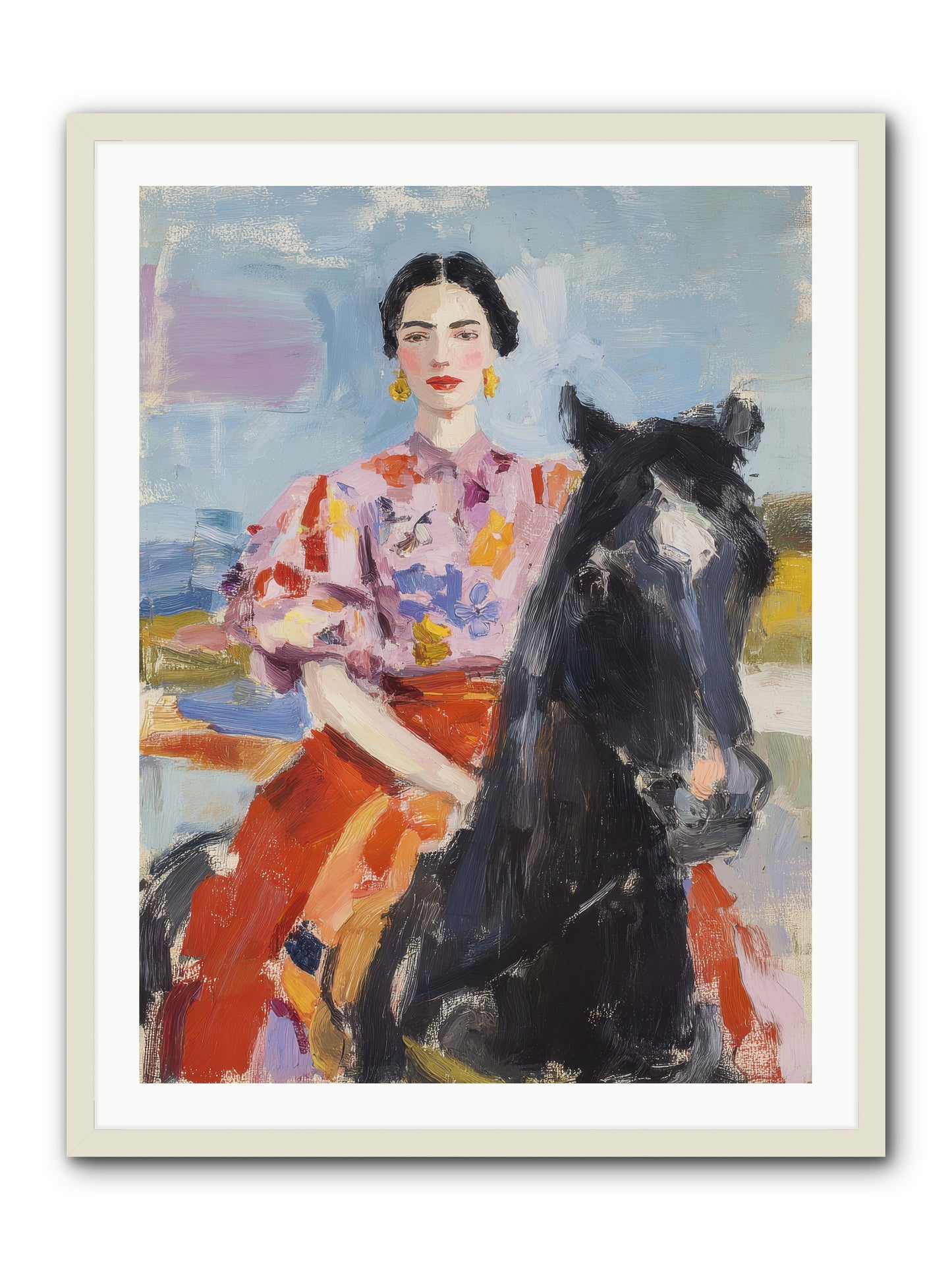 Wednesday's Sweet Escape -- Framed Print - White 30x40
