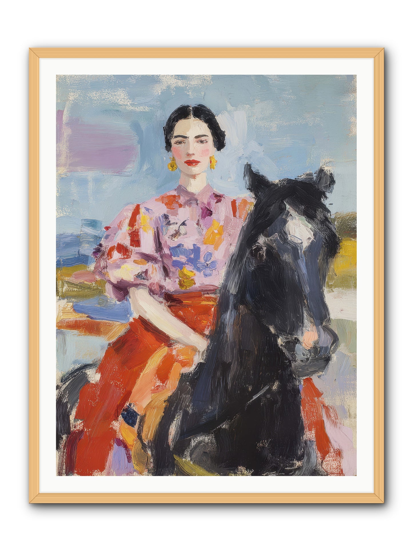 Wednesday's Sweet Escape -- Framed Print - Natural 36x48