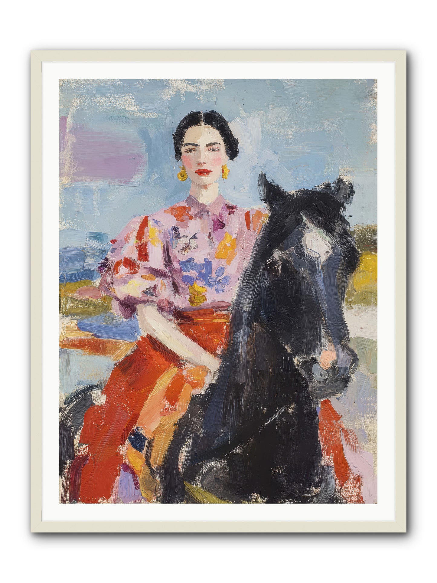 Wednesday's Sweet Escape -- Framed Print - White 36x48