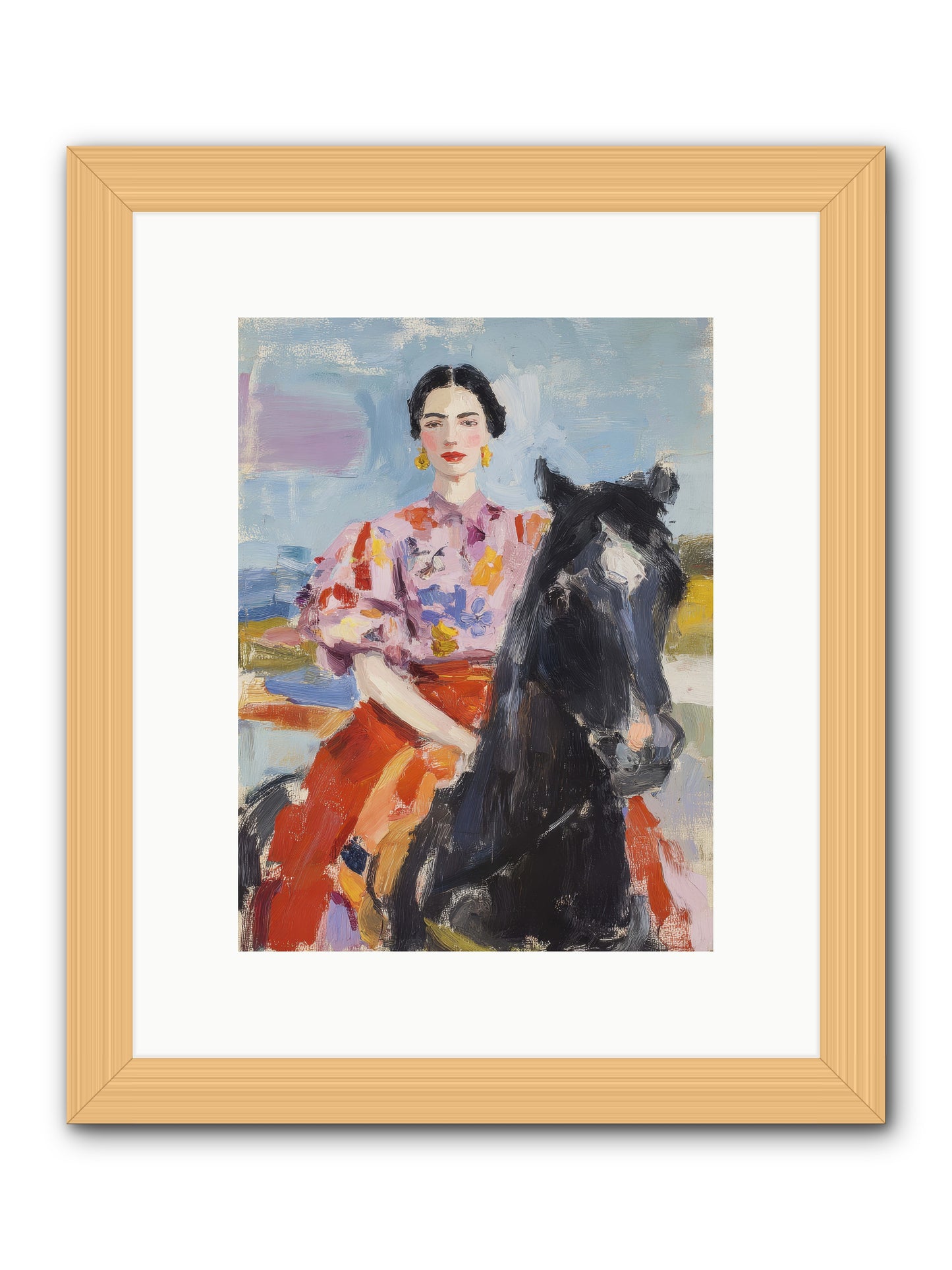 Wednesday's Sweet Escape -- Framed Print - Natural 9x12