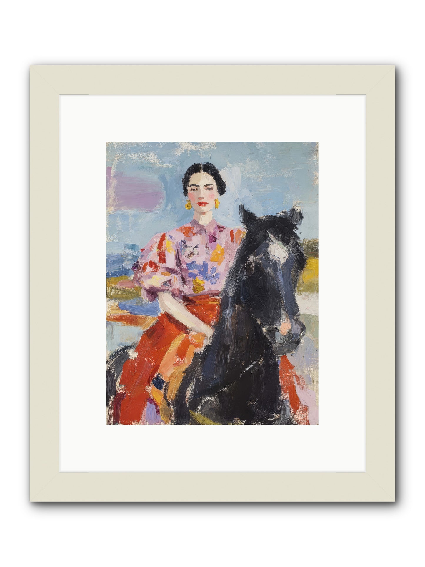 Wednesday's Sweet Escape -- Framed Print - White 9x12
