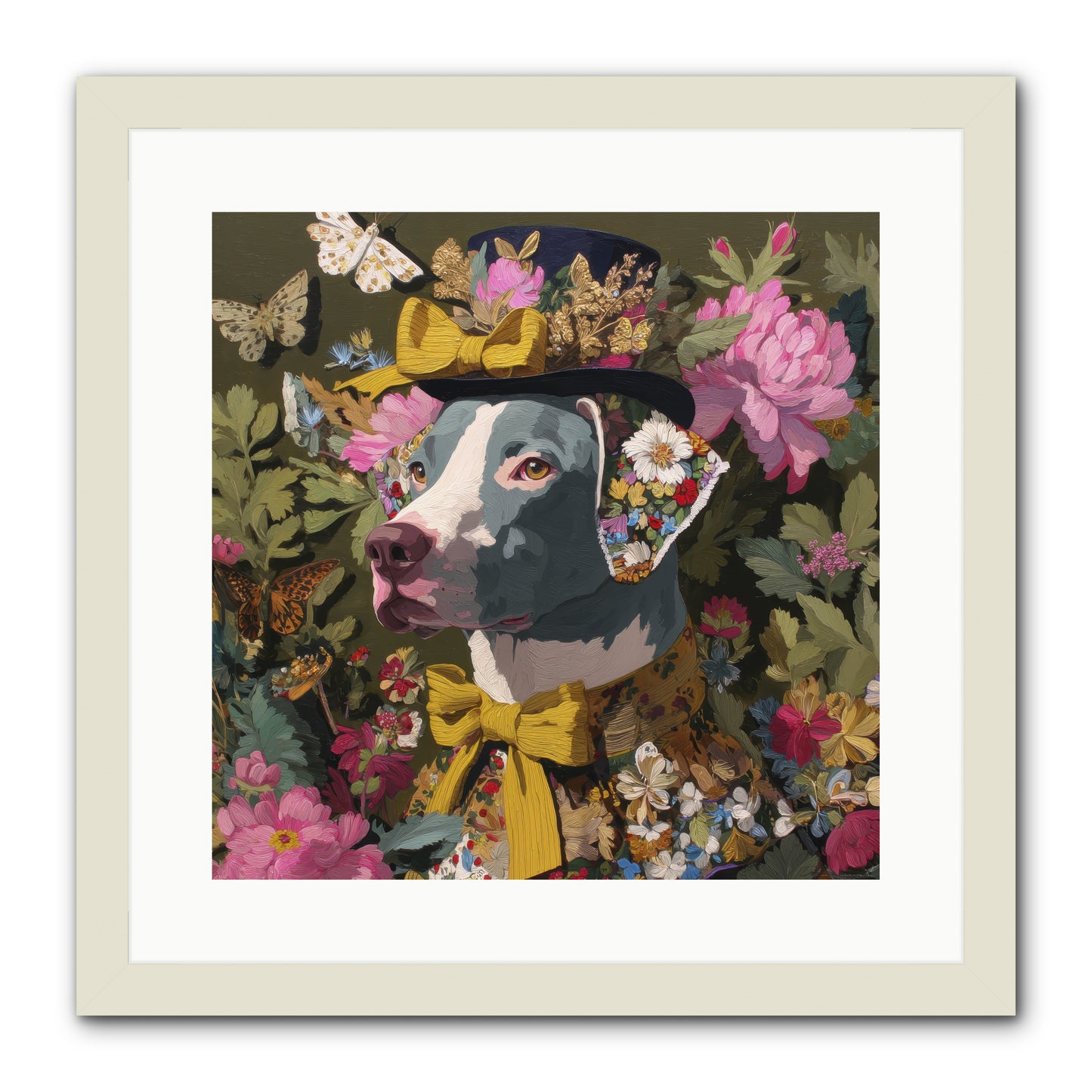 Weekend Murmurs -- Framed Print - White 16x16