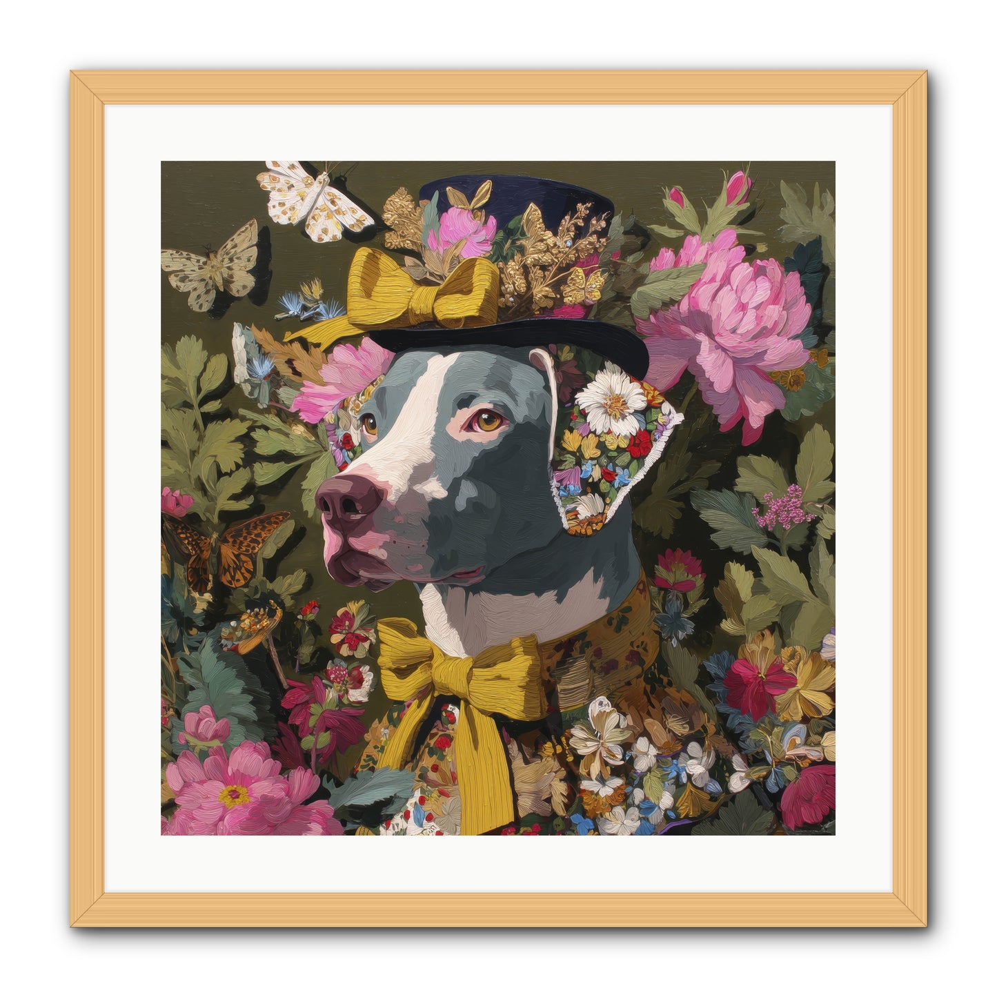 Weekend Murmurs -- Framed Print - Natural 24x24
