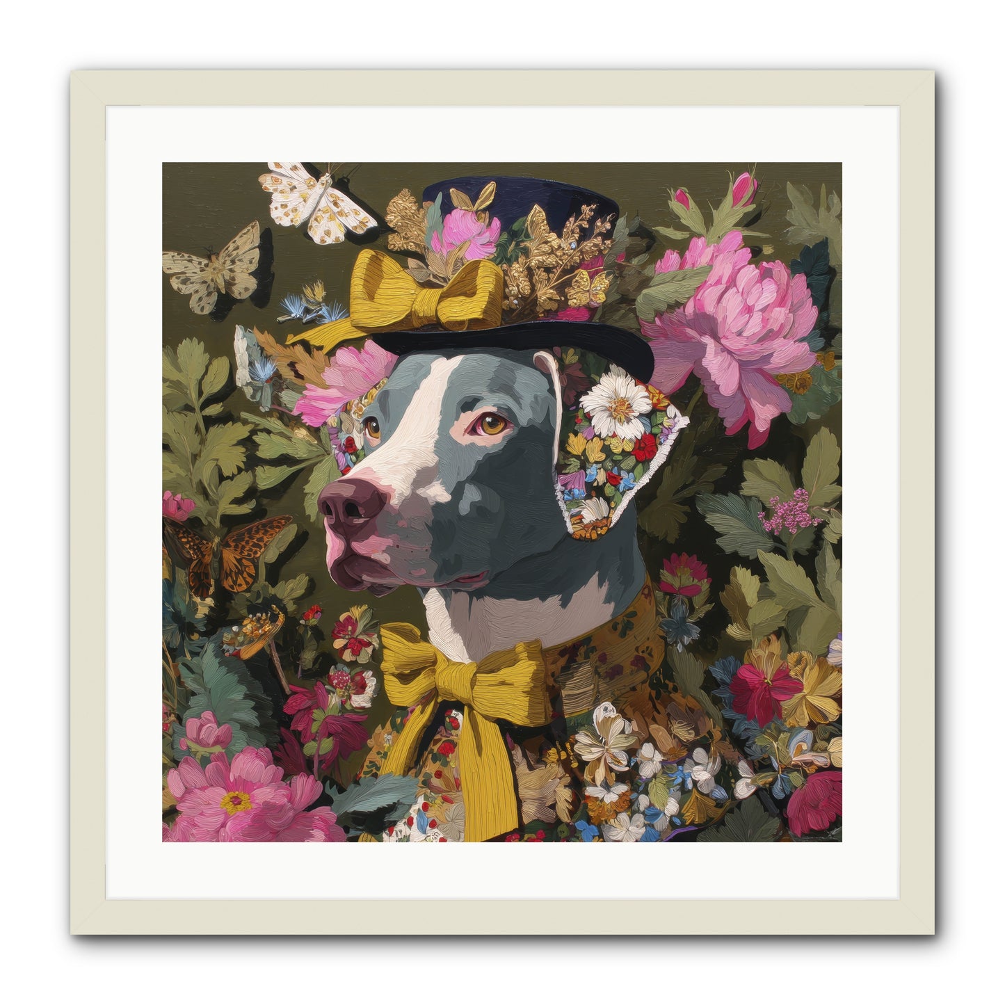 Weekend Murmurs -- Framed Print - White 24x24
