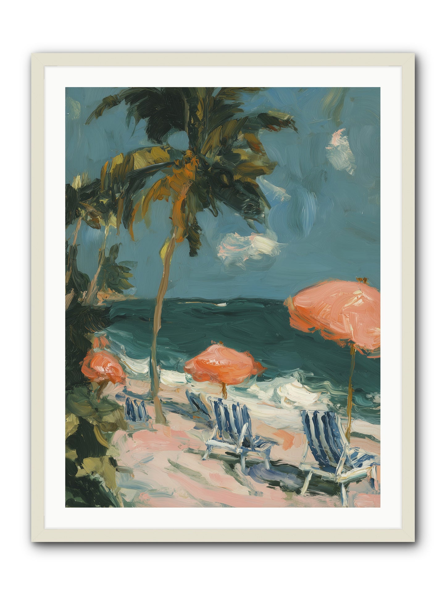 Weekend Wings -- Framed Print - White 30x40